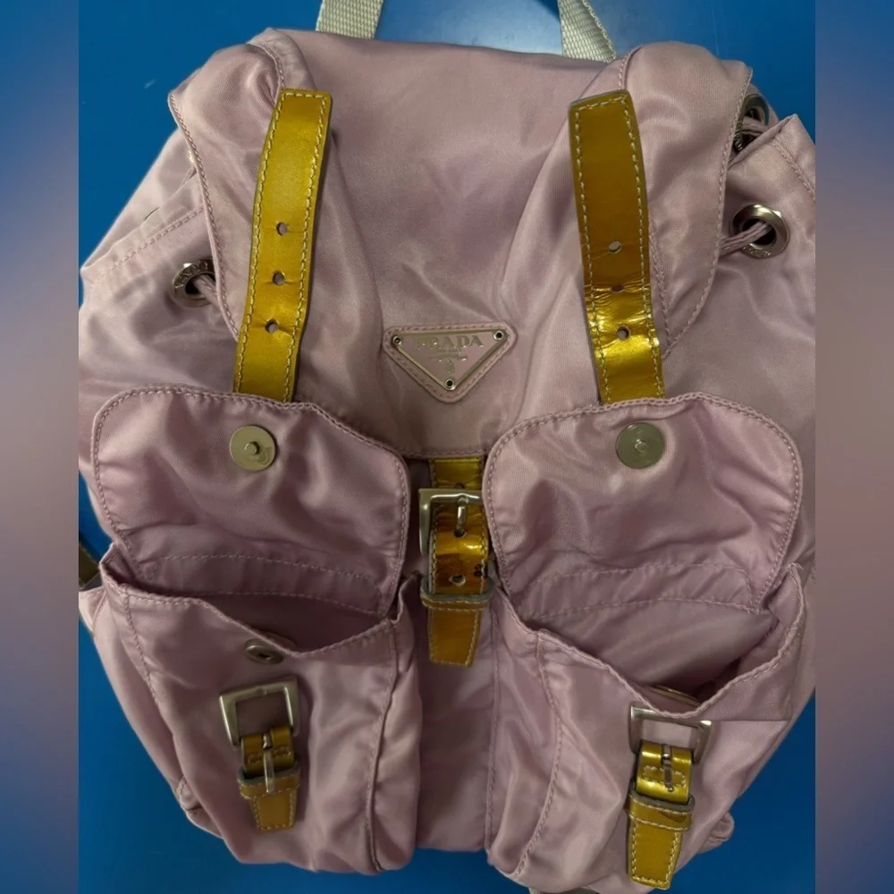 Prada Vintage Lavender Back Pack. Excellent Condition. 100% Authentic. - Picture 6 of 15
